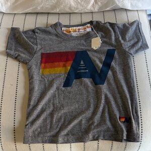 Aviator Nation Kids Gray Logo Tee